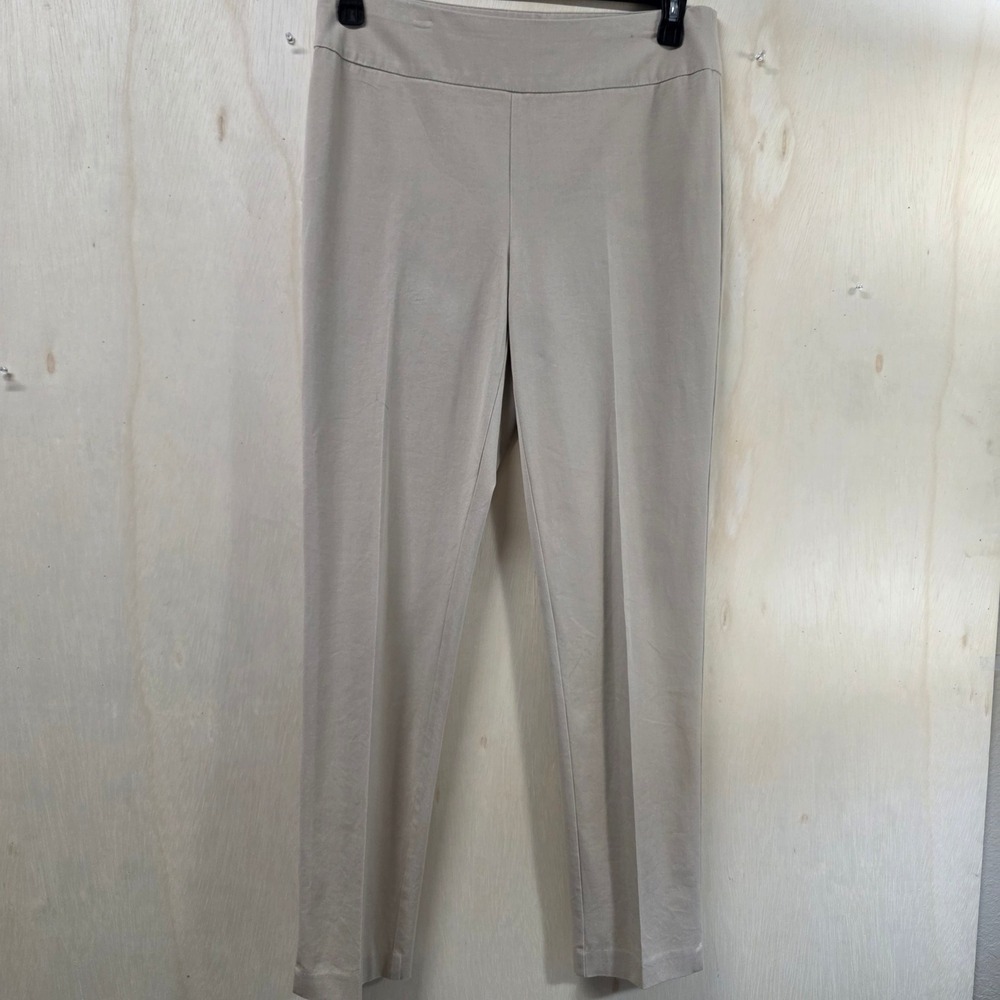 Chico's Fabulously Slimming Pants Womens 0.5 Regular Khaki Tan Pull On Straight